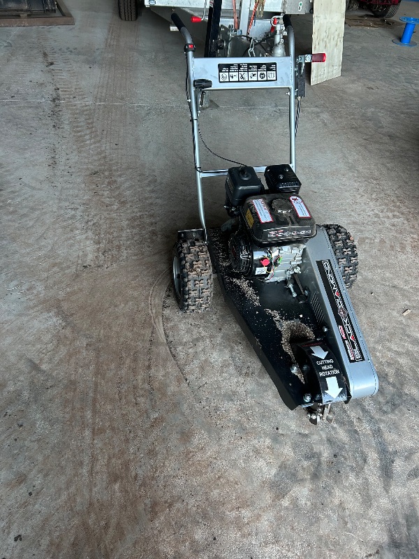 Stump grinder, ready for all those small to medium stumps (Stump grinding by Darlington Hire & Tyre)